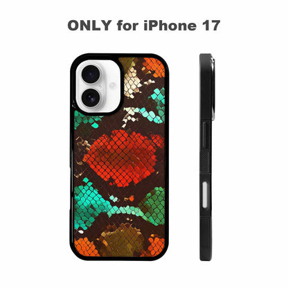 iPhone 17 Case — Snake Print Dark Seamless Animal Print, Custom Print Case Cover