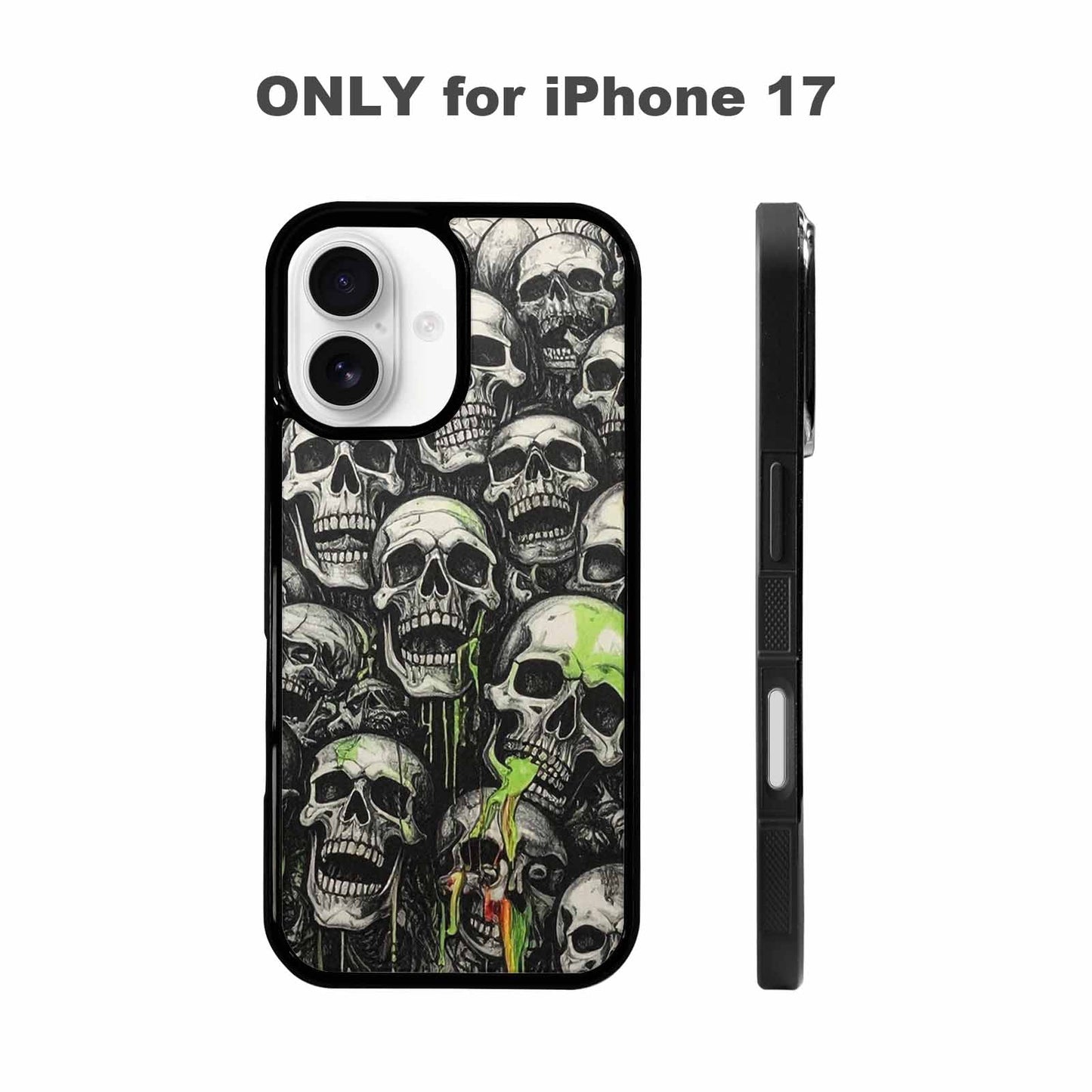 iPhone 17 Case — Rainbow From Skull\'s Mouth Gothic Skulls, Custom Designed Case Cover