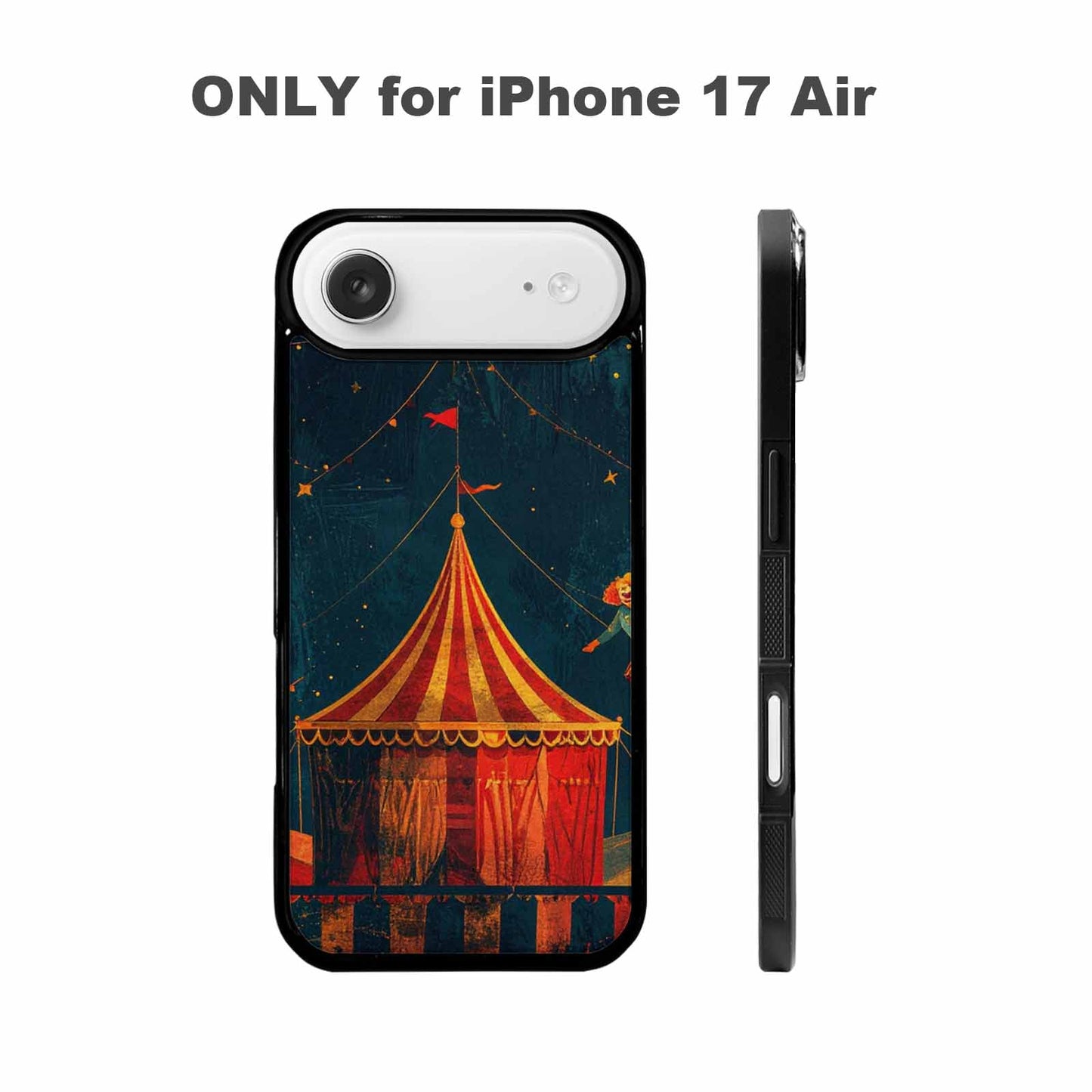 iPhone 17 Air Case — Vintage Circus Art Pattern Retro Vintage, Unique Phone Case Design