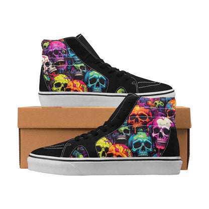 MEN'S Camo High Top Canvas Wearable Art Neon Fantasy Custom Kicks