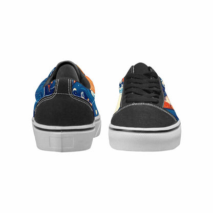 WOMEN'S Ocean Wave Canvas Lace-Up Wallpaper Art Shoes