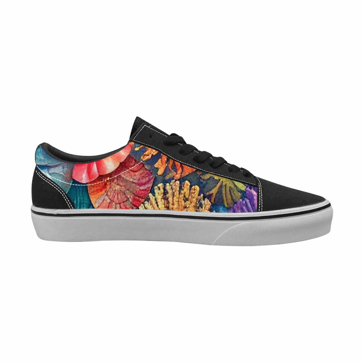WOMEN'S Fish Scale Coral Canvas Lace-Up Dreamcore Custom Shoes