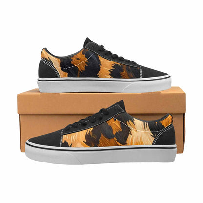 MEN'S Leopard Soft Airbrush Gradient Canvas Lace-Up Cottagecore Shoes