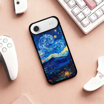 iPhone 17 Air Case — Starry Night Van Gogh Custom Galaxy, Unique Phone Case Design