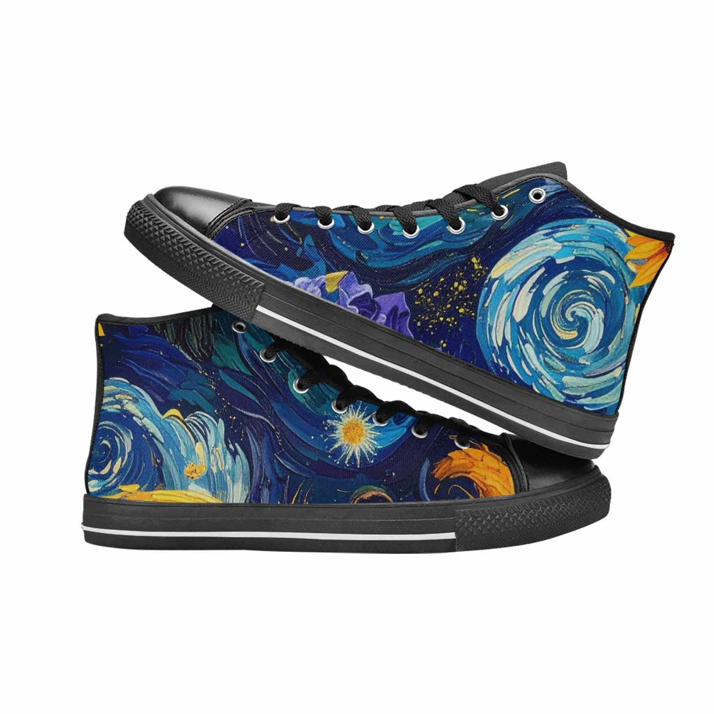 WOMEN'S Blend All Versions High Top Canvas Dark Academia Custom Sneakers