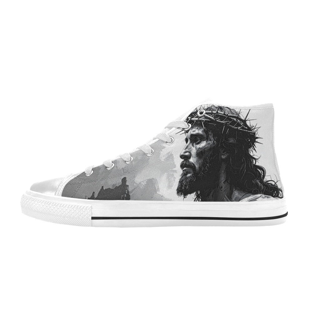 MEN'S Jesus_Ht_06 Men’S High Top Canvas Y2K Sneakers