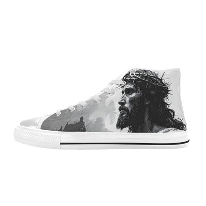 MEN'S Jesus_Ht_06 Men’S High Top Canvas Y2K Sneakers
