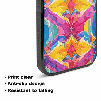 iPhone 15 Plus Case — Pansexual Flag Color Theme Small Rainbow, Custom Art Phone Cover