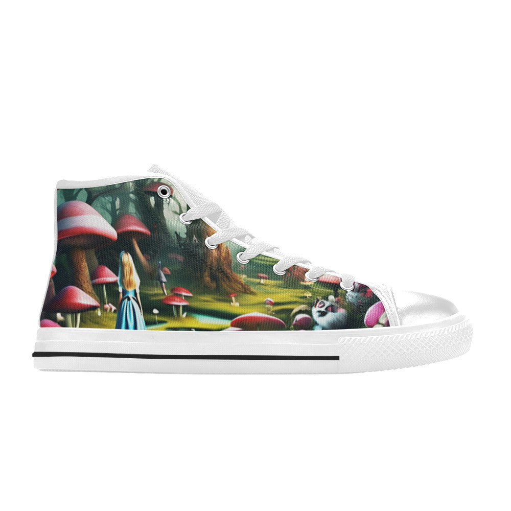 WOMEN'S Creepy Art High Top Canvas Dark Academia Sneakers