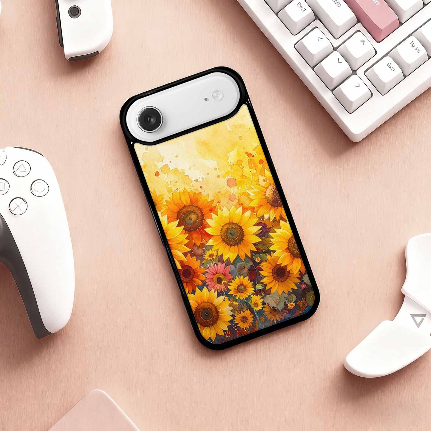 iPhone 17 Air Case — Full Color Vibrant Sunflower Burst Floral, Custom Made Phone Cover