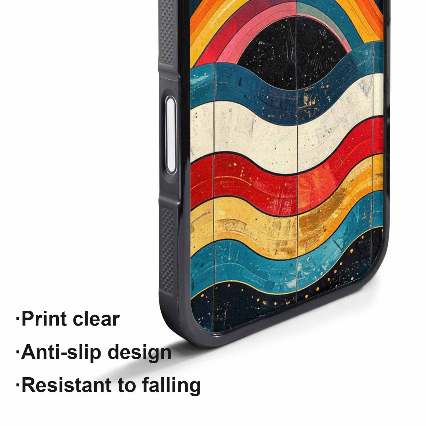 iPhone 17 Air Case — Retro Wave Scallop Stripe Small Retro, Custom Made Phone Cover