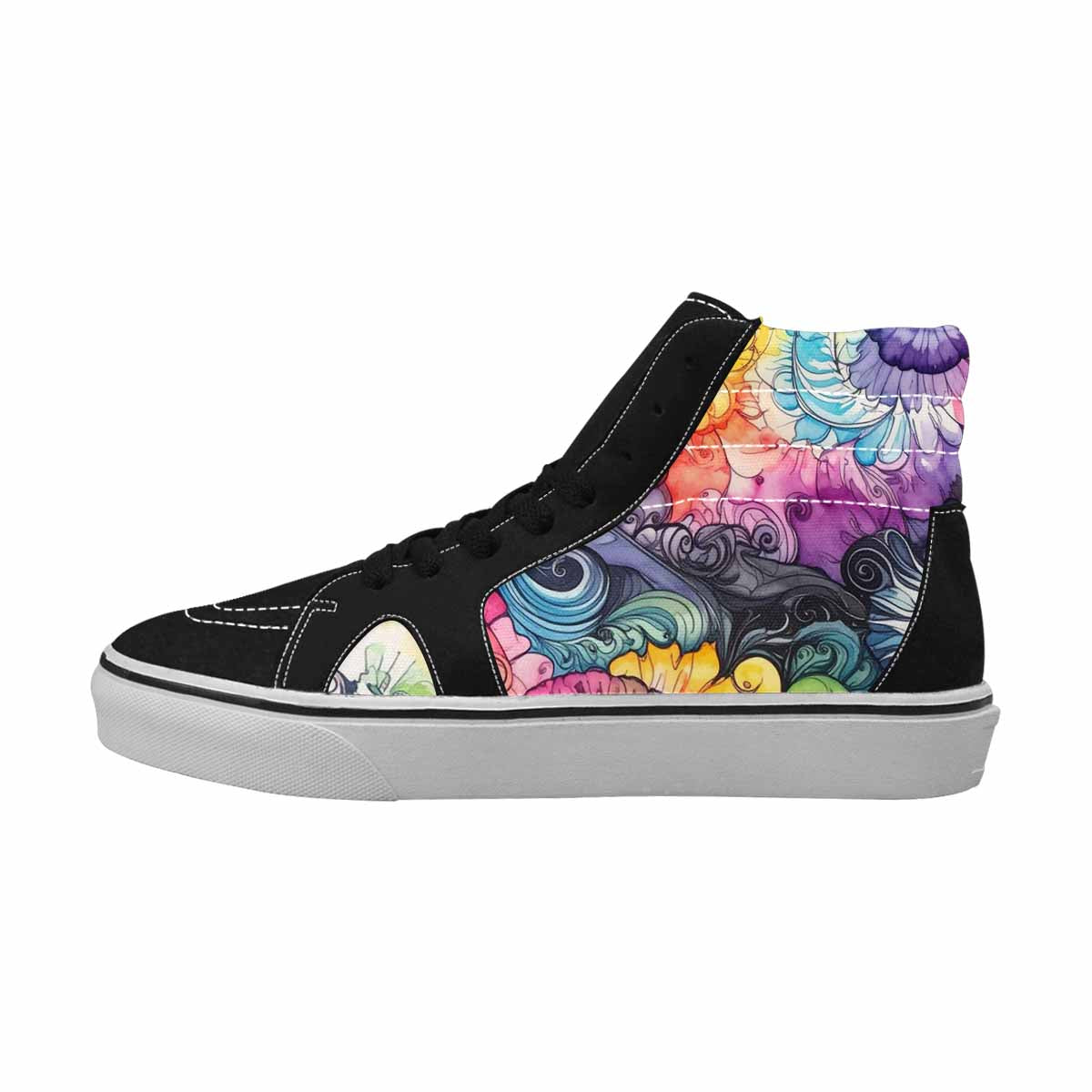 MEN'S Tie High Top Canvas Surreal Shoes