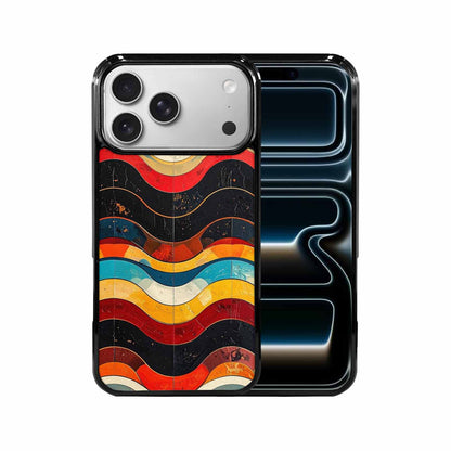 iPhone 17 Pro Max Case — Retro Wave Scallop Stripe Small Retro, Custom Printed Phone Case