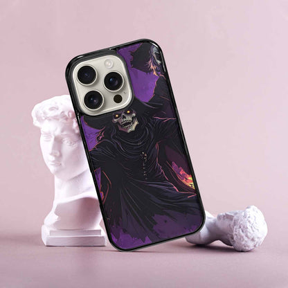 iPhone 16 Pro Case — Scary Horror Halloween Art Print Edge, Unique Phone Case Design