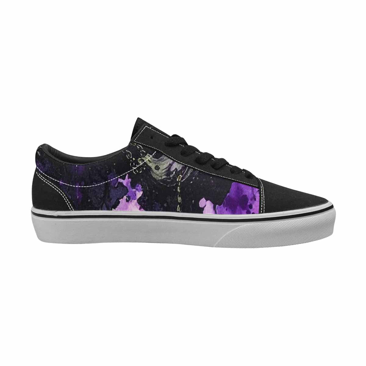 WOMEN'S Rainbow Drip Mushrooms Lace-Up Canvas Y2K Custom Shoes