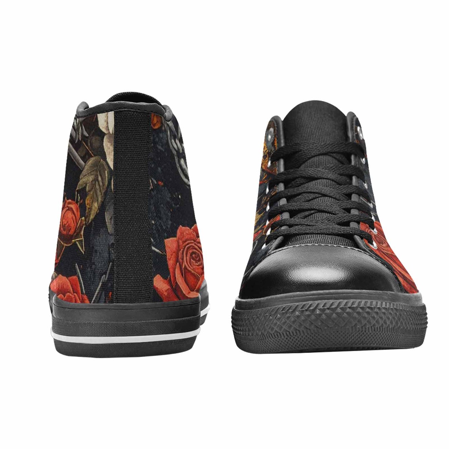 WOMEN'S Barbed Wire Chain High Top Canvas Surreal Shoes