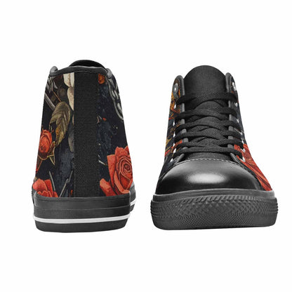 WOMEN'S Barbed Wire Chain High Top Canvas Surreal Shoes