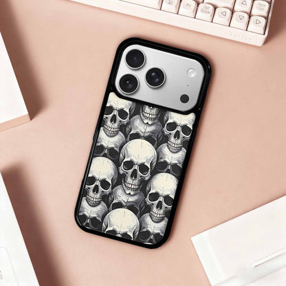 iPhone 17 Pro Case — Skull Dark Art Gothic Print Gothic, Customized Protective Case