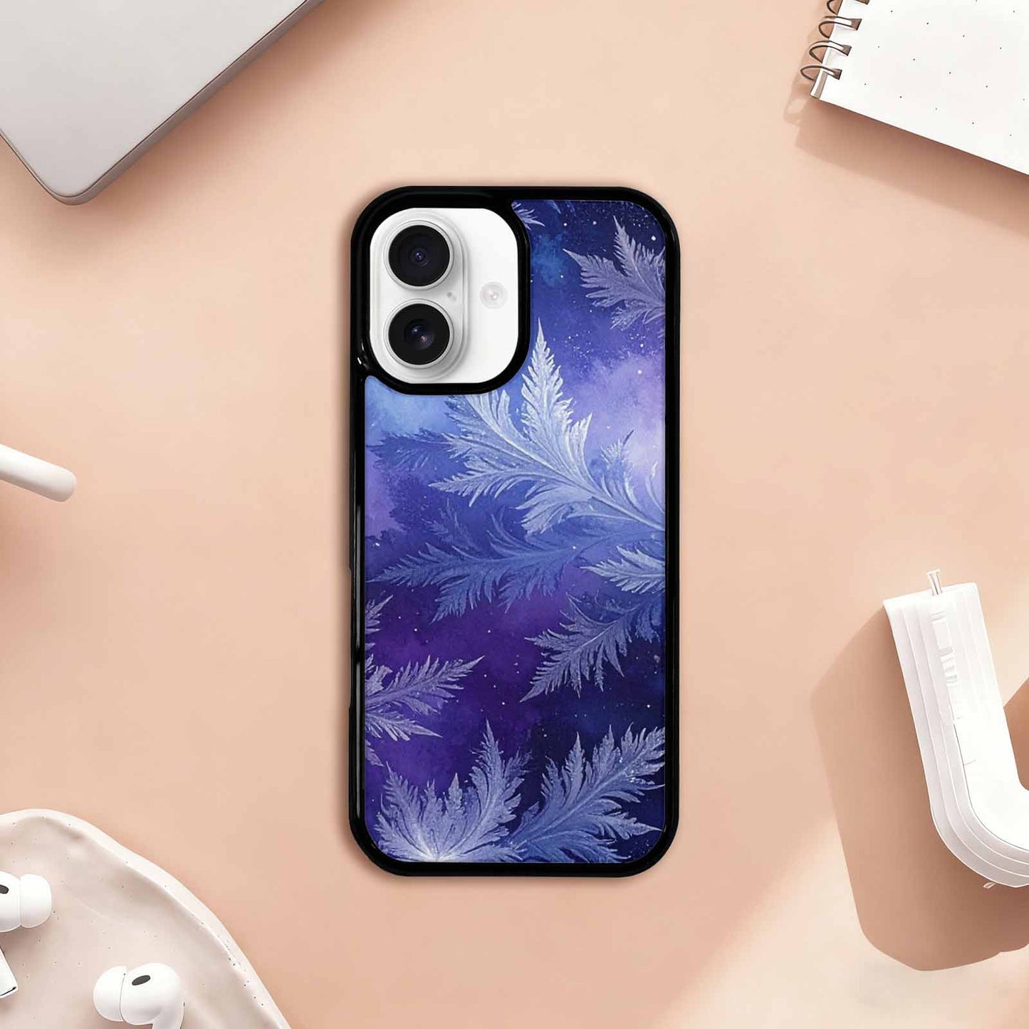 iPhone 17 Case — Seamless Tileable Pattern Of Galaxy Space, Custom Printed Phone Case