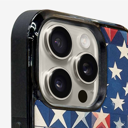 iPhone 16 Pro Max Case — Small American Flag Stars And Stripes, Personalized Phone Case
