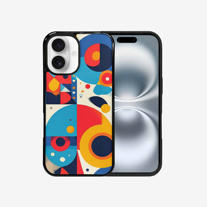 iPhone 16 Case — 1960s Mod Cartoon Art Pattern, Custom Phone Case