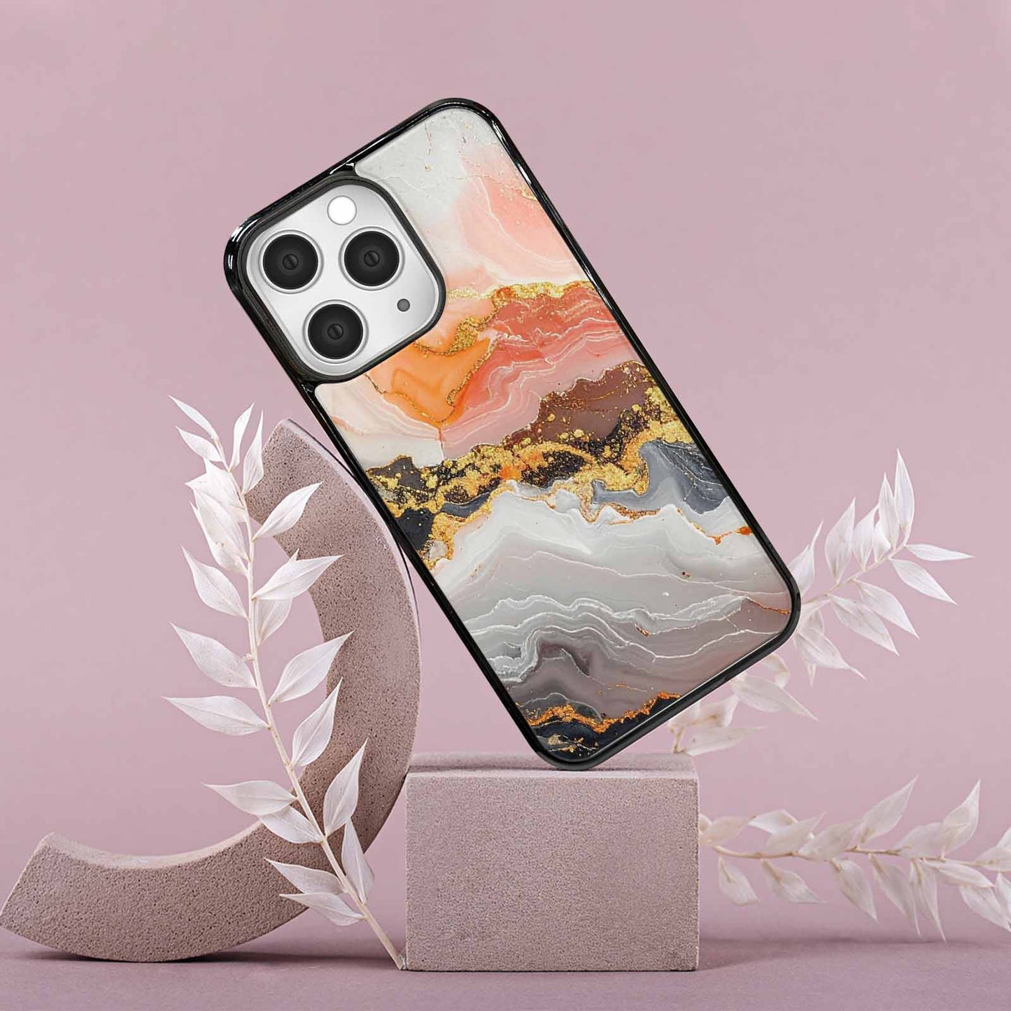 iPhone 15 Pro Max Case — Marble Vein Marble Veins Pattern Hundreds, Custom Art Phone Cover