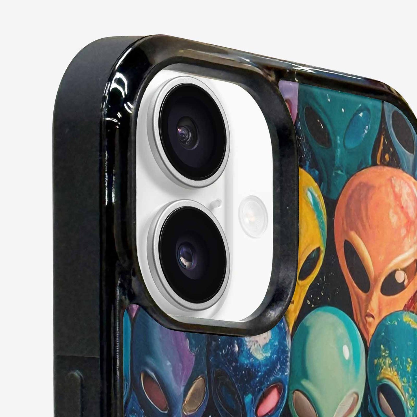 iPhone 16 Plus Case — Aliens Marblealiens Pattern Fjy, Custom Designed Case Cover