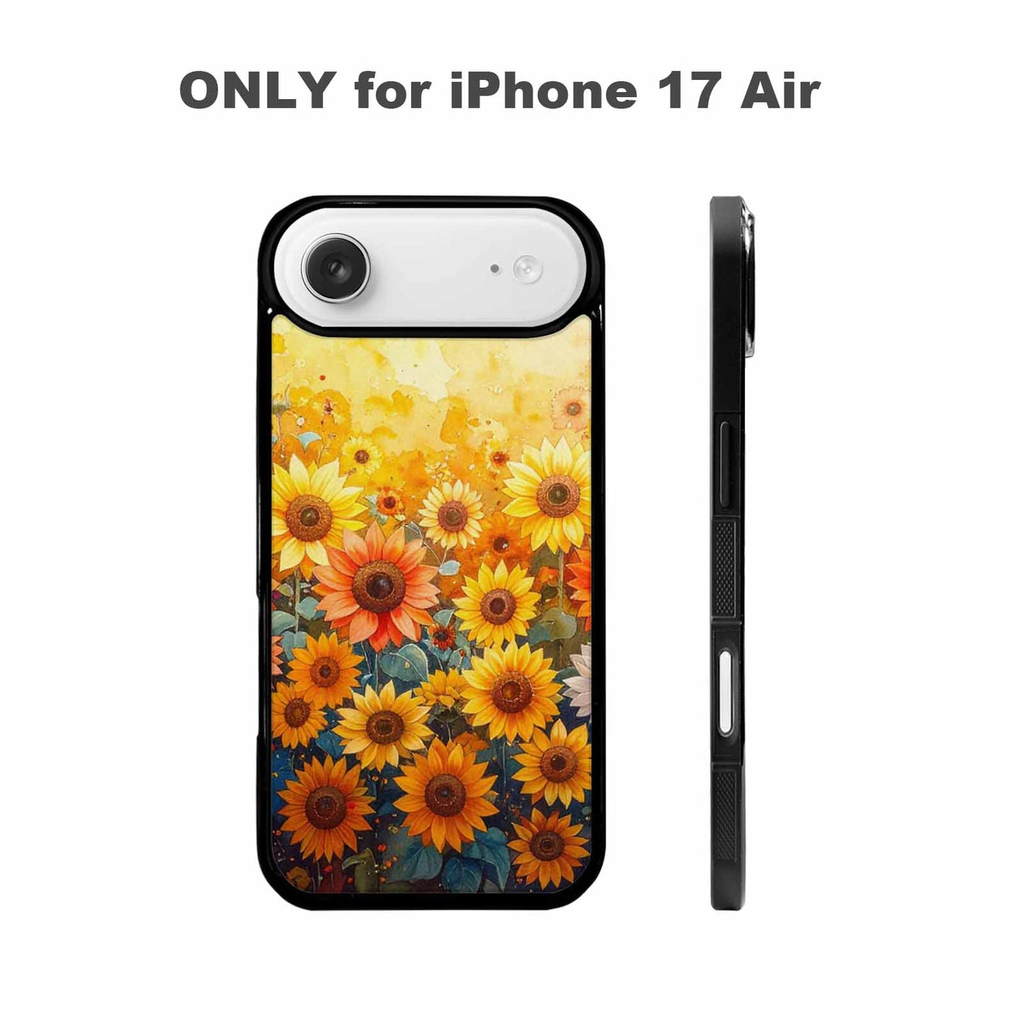 iPhone 17 Air Case — Full Color Vibrant Sunflower Burst Floral, Custom Made Phone Cover
