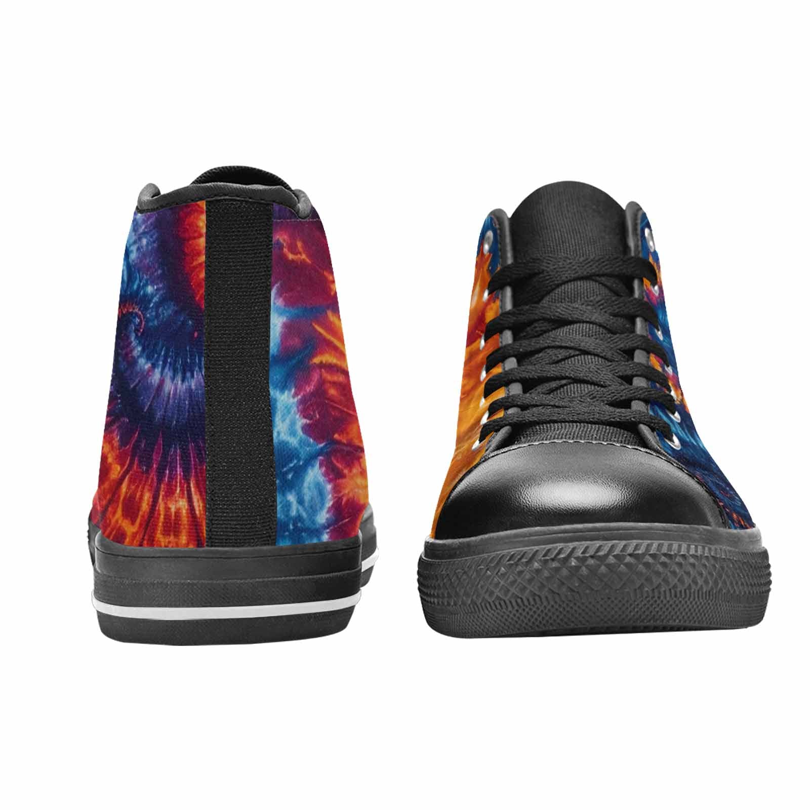 MEN'S Tie Dye Mixed Style High Top Canvas Surreal Custom Sneakers