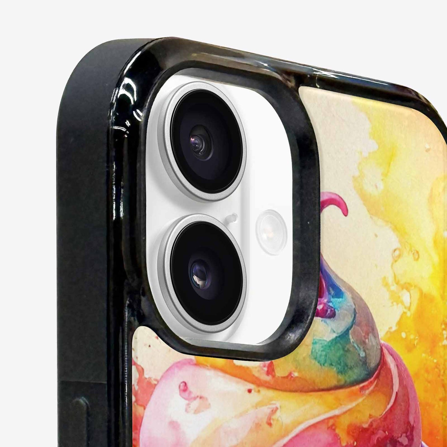 iPhone 16 Case — Melting Icecream Collage, Custom Designed Case Cover