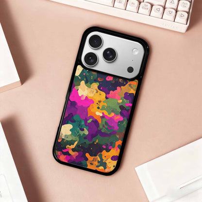 iPhone 17 Pro Case — Small Military Camouflage Blotch Pattern Camo, Custom Art Phone Cover