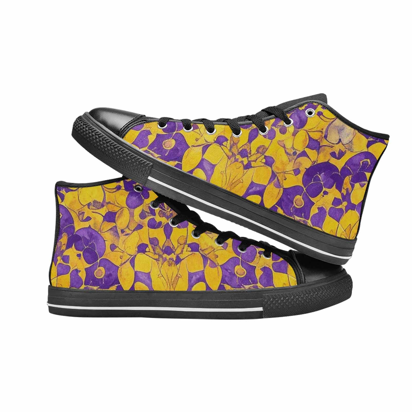 MEN'S Intersex Flag Color High Top Canvas Dreamcore Custom Sneakers