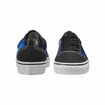 WOMEN'S Galaxy Art - Canvas Lace-Up Y2K Custom Sneakers
