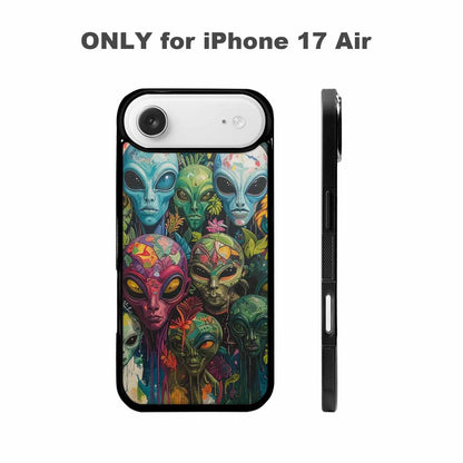 iPhone 17 Air Case — Aliens Pattern Hundreds Of Sma Alien, Custom Phone Case