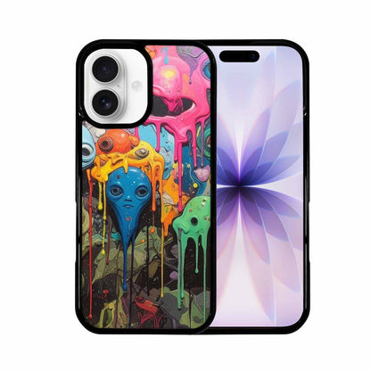 iPhone 17 Case — Aliens Camomelting Aliens Patt Alien Scifi, Custom Print Case Cover