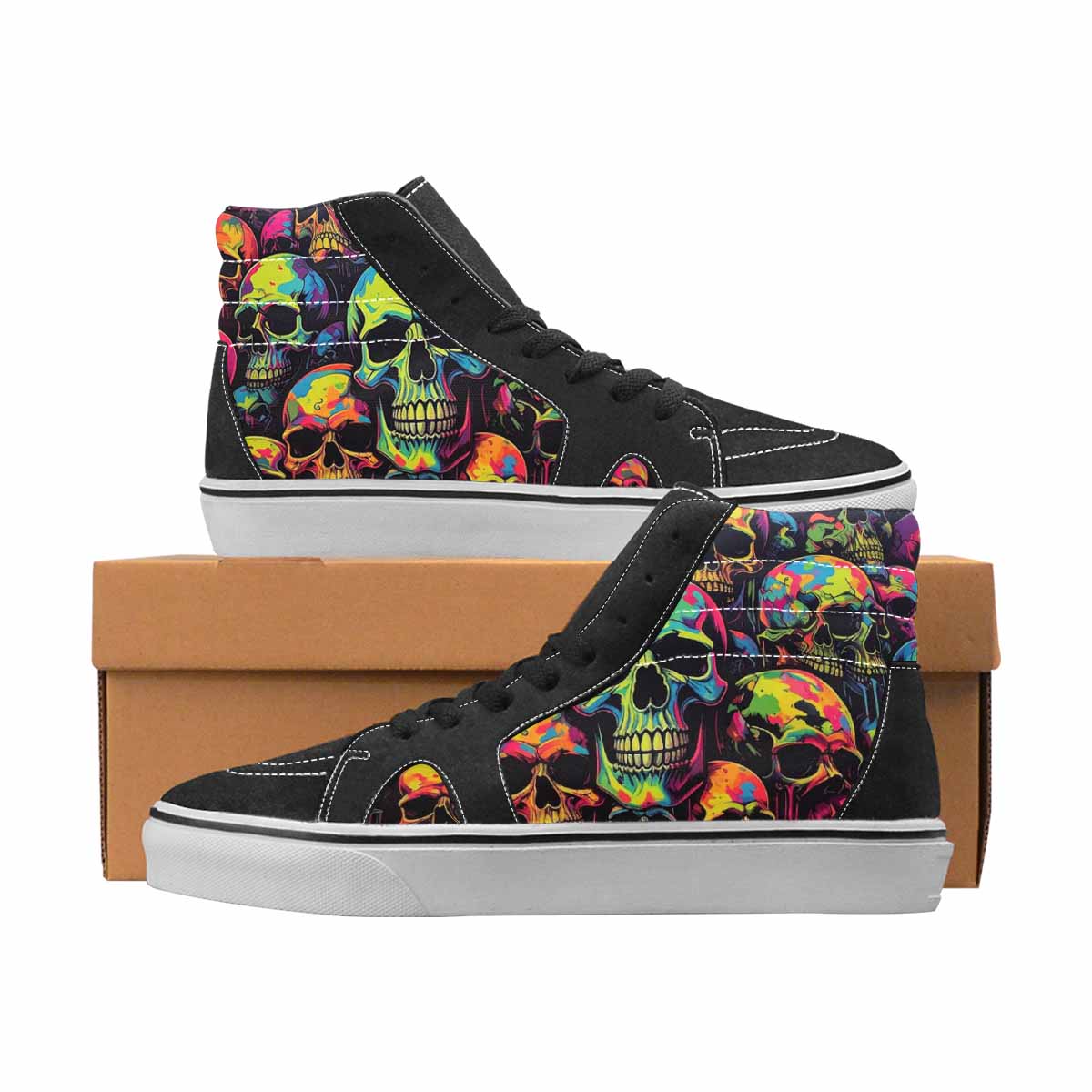 WOMEN'S Camo High Top Canvas Streetwear Wallpaper Art Custom Art Shoes