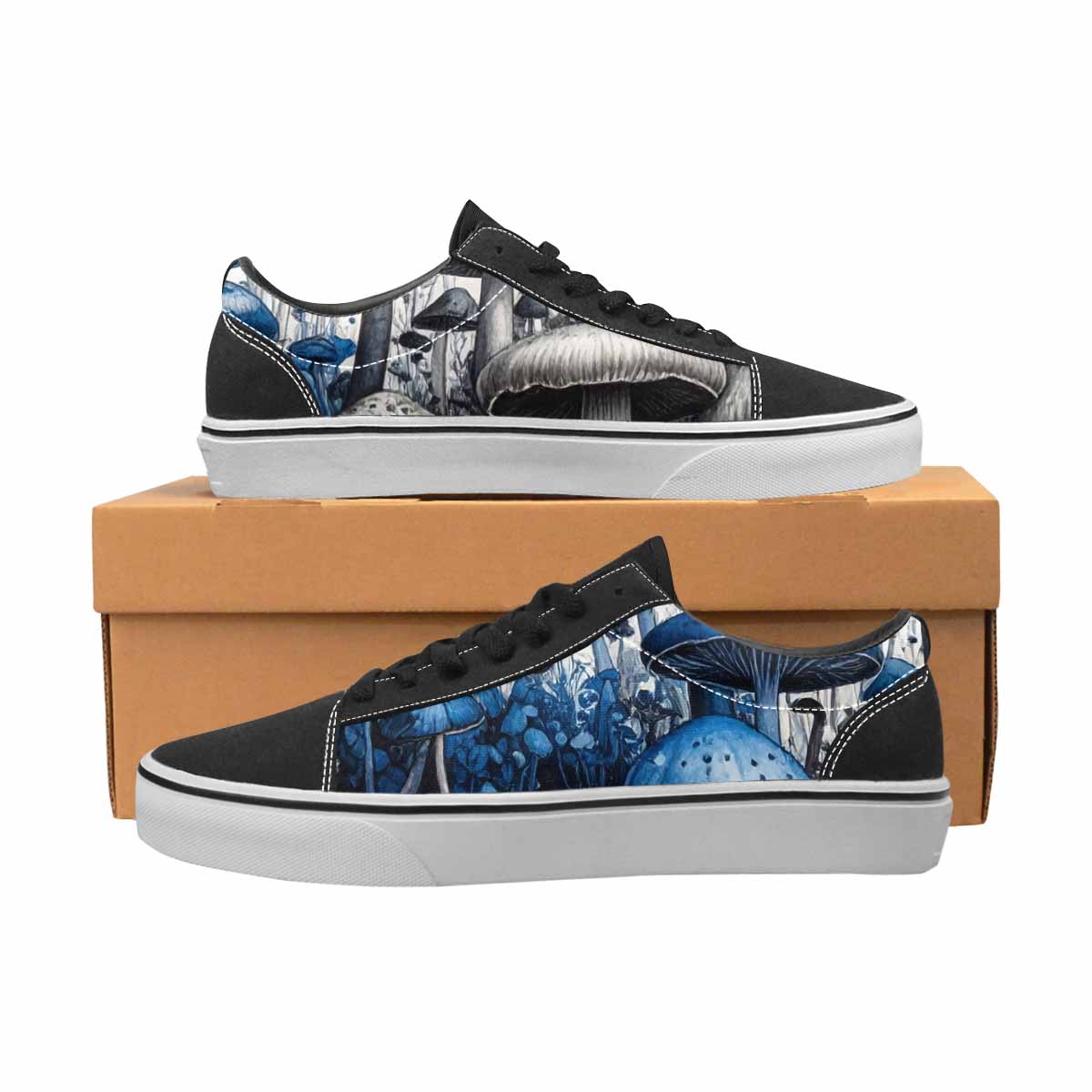 WOMEN'S Mushrooms (general) Lace-Up Canvas Grunge Shoes