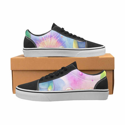 WOMEN'S Rainbow Teddy Skeletons Eye Lace-Up Canvas Vivid Sneakers