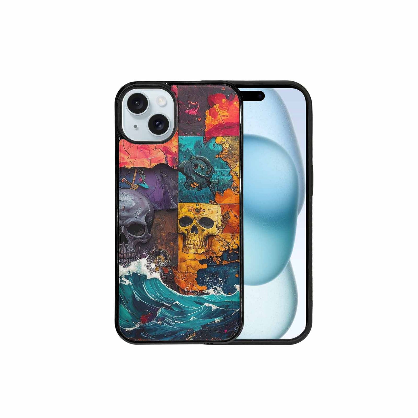 iPhone 15 Plus Case — Pirate Skull Flag Pirate Skull Flag, Customized Protective Case