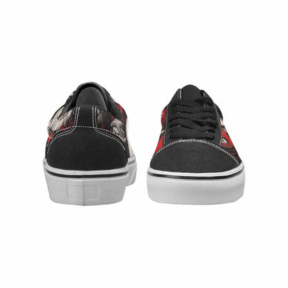 WOMEN'S Multi Lace-Up Canvas Melting Art Custom Sneakers