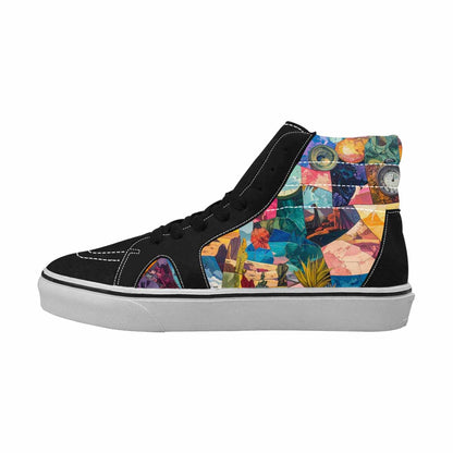 MEN'S Surreal Dream Fragment High Top Canvas Neon Fantasy Shoes
