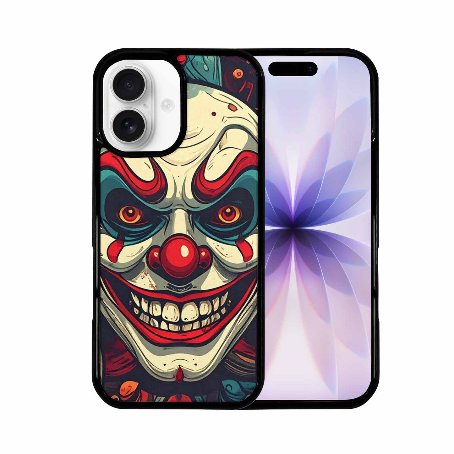 iPhone 17 Case — Evil Circus Heads Faces Cartoon Cute, Original Design Phone Case