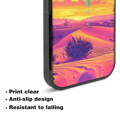 iPhone 15 Plus Case — Surrealist Dreamscape Pattern Melting Clocks Desert, Unique Phone Case Design