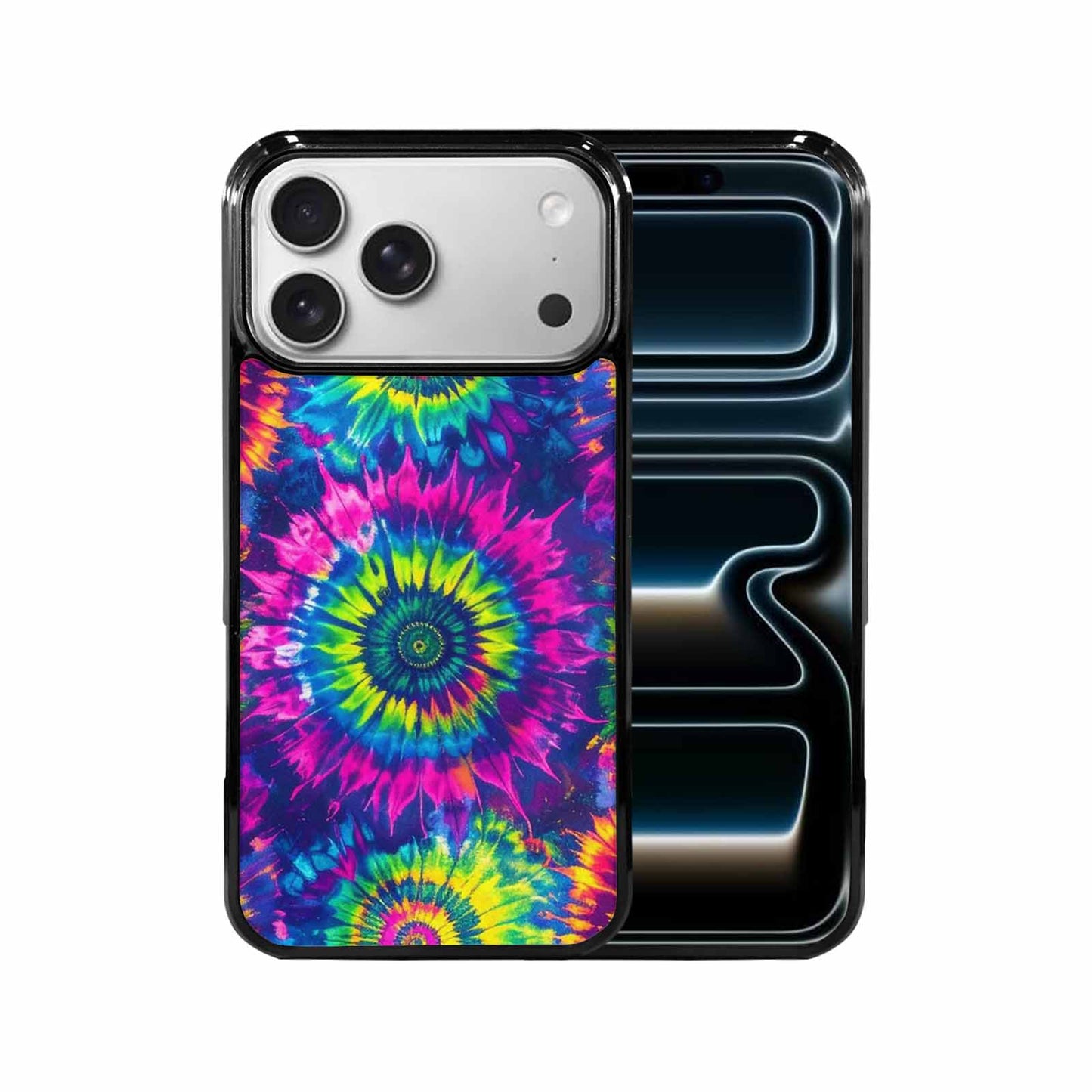 iPhone 17 Pro Max Case — Tie Dye Neon Acid Tie Dye, Custom Print Case Cover