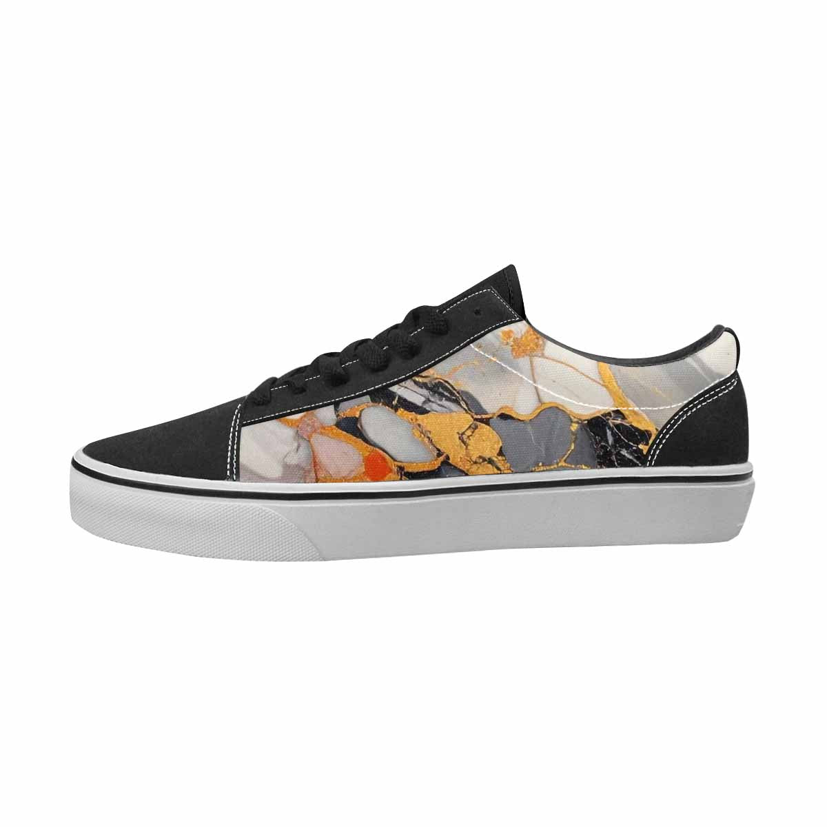 MEN'S Marble Canvas One Of A Kind Kaleidoscope Custom Streetwear Shoes