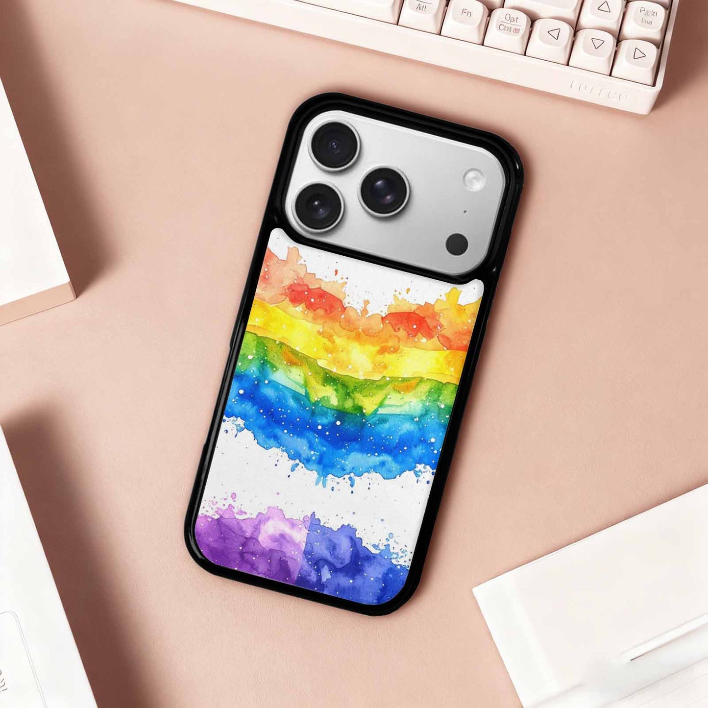 iPhone 17 Pro Case — Watercolor Splash Abstract Pattern Seamless Watercolor, Custom Made Phone Cover
