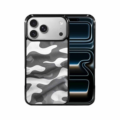 iPhone 17 Pro Max Case — Grey Camo Print Camo, Original Design Phone Case