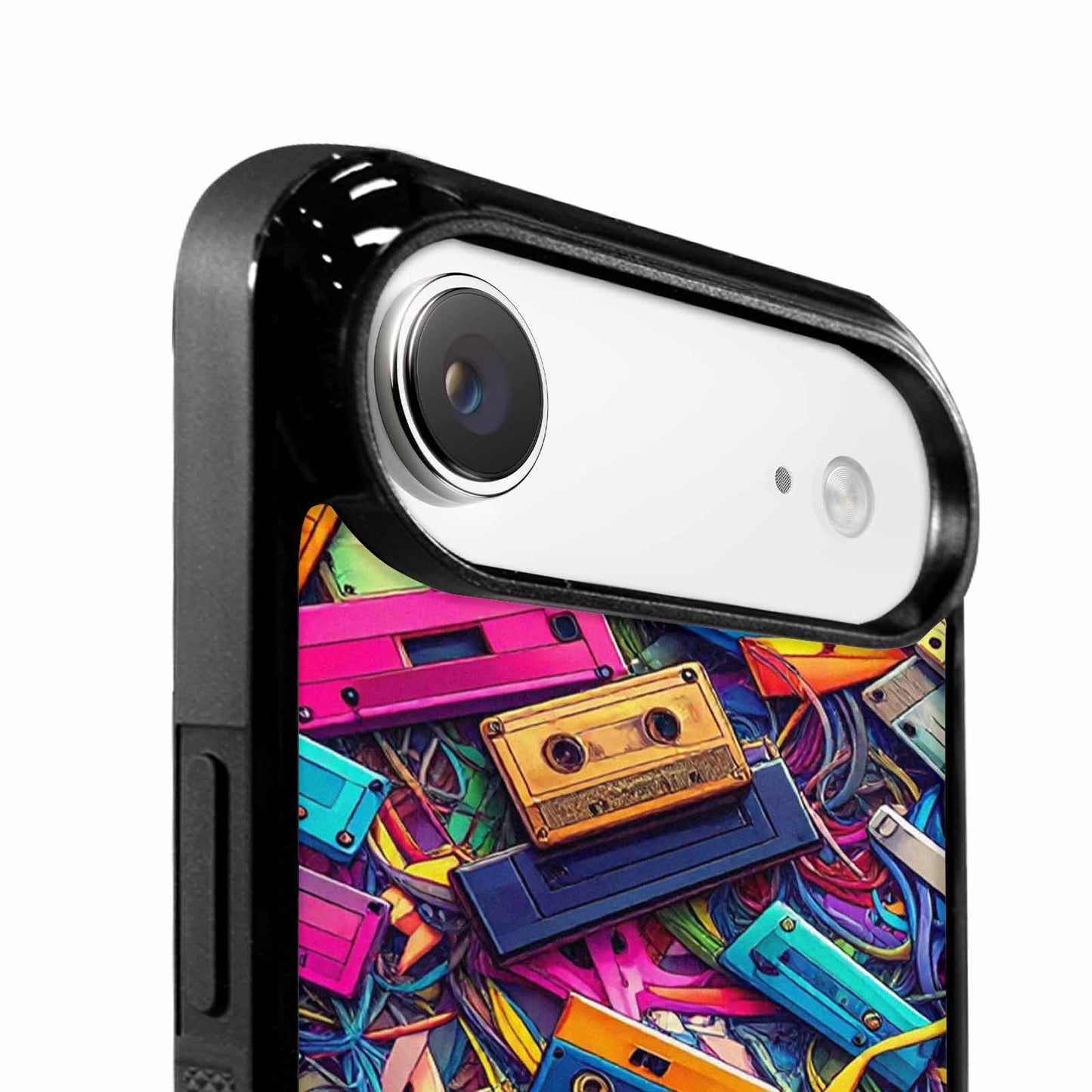 iPhone 17 Air Case — Retro Cassette Tape Pattern Hundreds Retro, Custom Art Phone Cover
