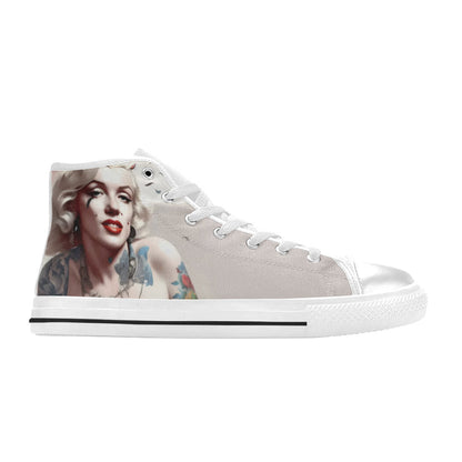 WOMEN'S Cc Retro Model 3 High Top Canvas Surreal Custom Sneakers