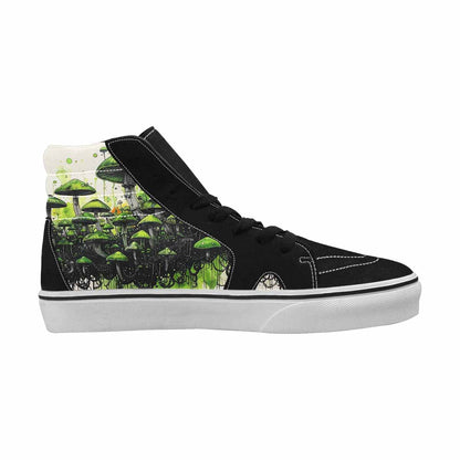 MEN'S Rainbow Drip Mushrooms High Top Canvas Dreamcore Custom Shoes